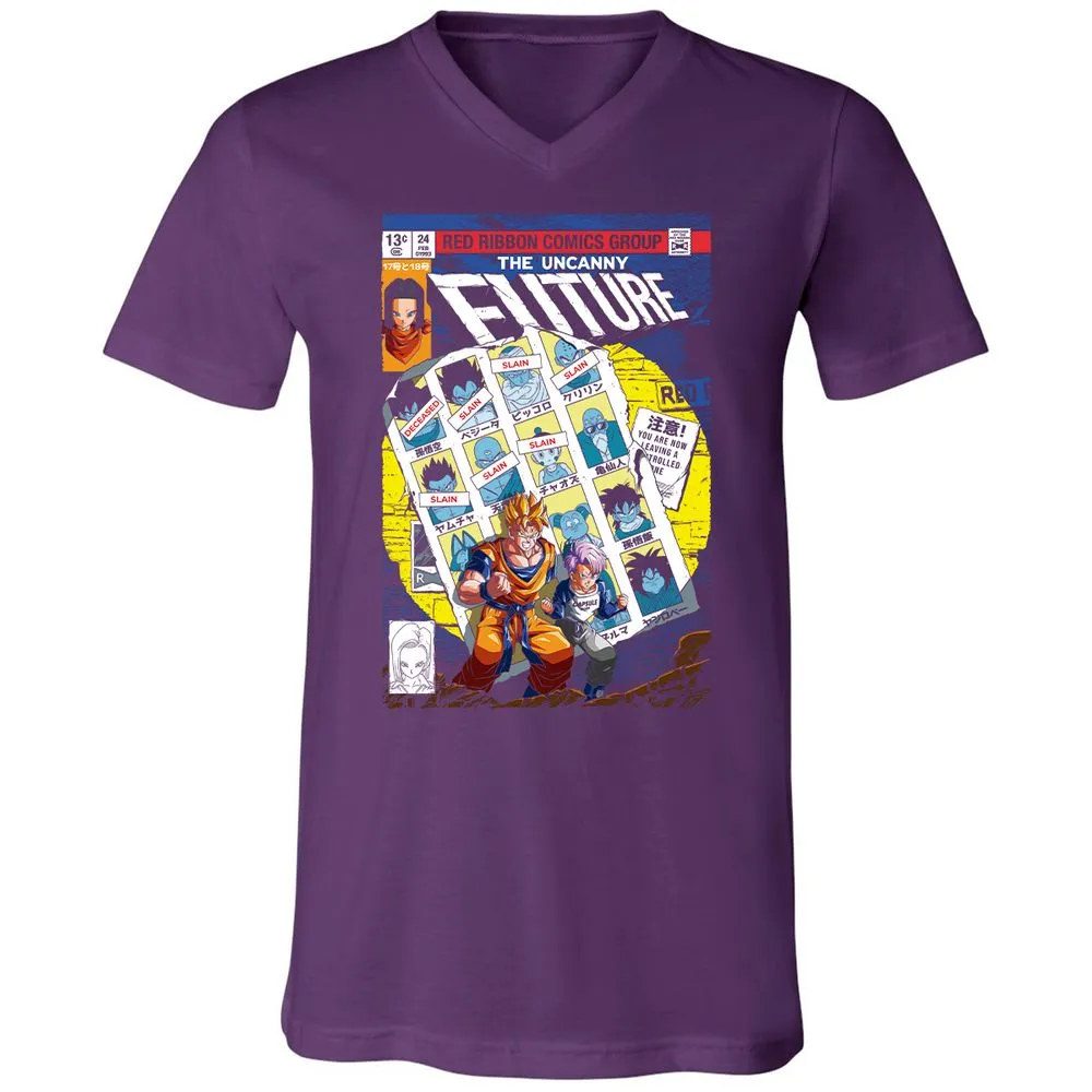 Unisex V-Neck T-Shirt - D2A2YNYE - Team Purple - 9
