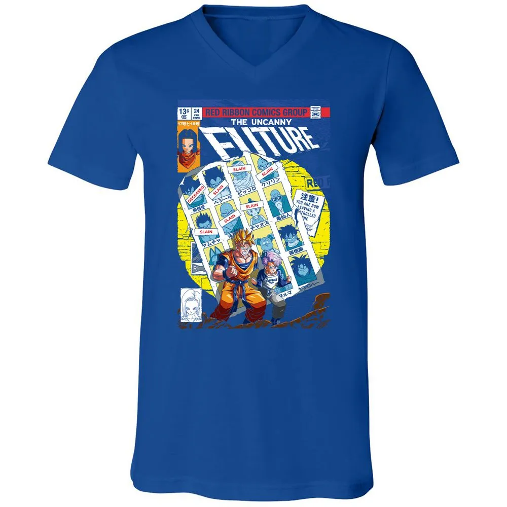 Unisex V-Neck T-Shirt - D2A2YNYE - True Royal - 4
