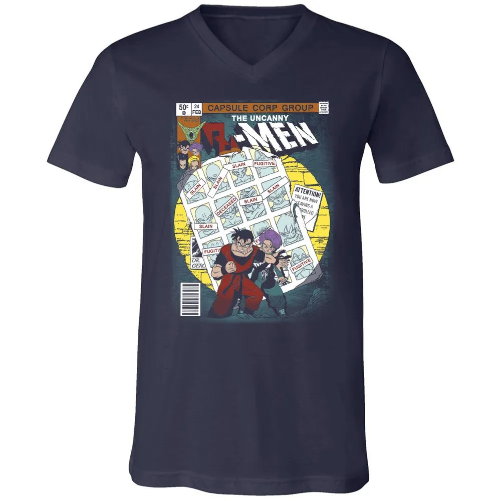 Unisex V-Neck T-Shirt - 7YNADEEL - Navy - 2