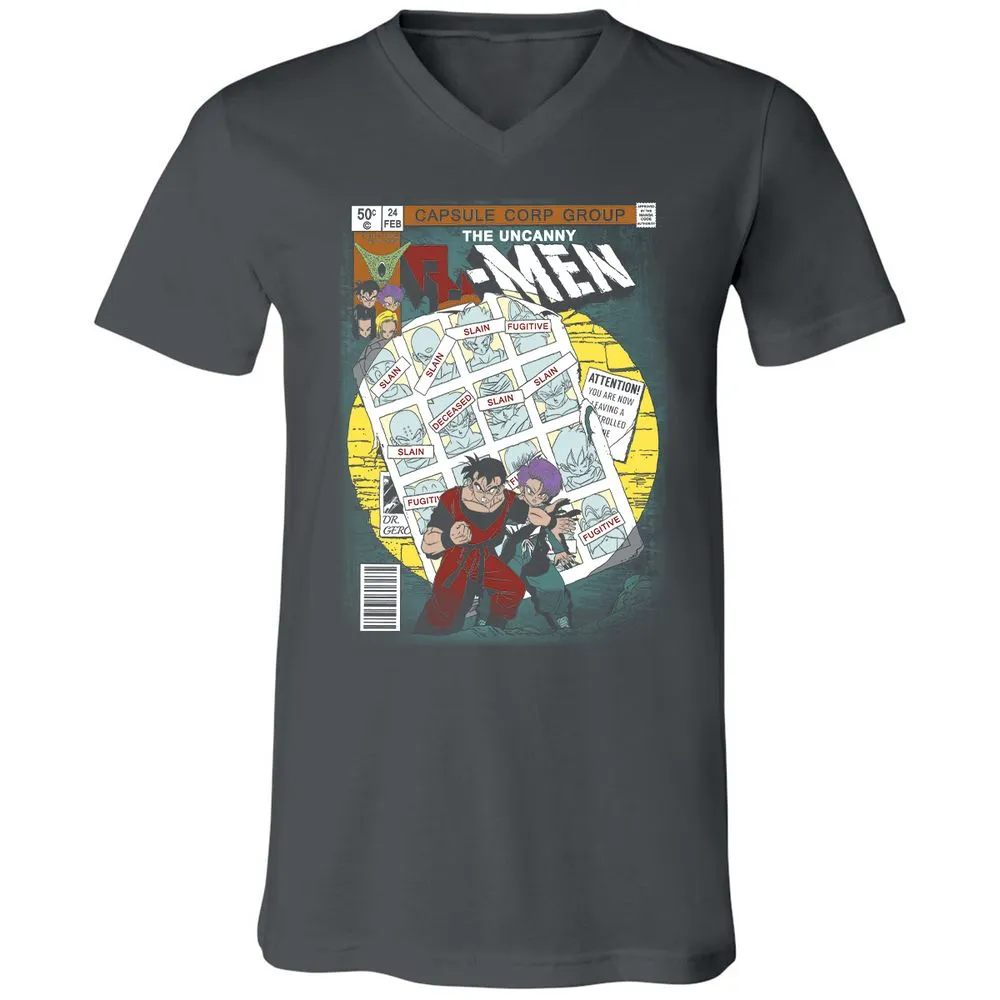 Unisex V-Neck T-Shirt - 7YNADEEL - Asphalt - 12