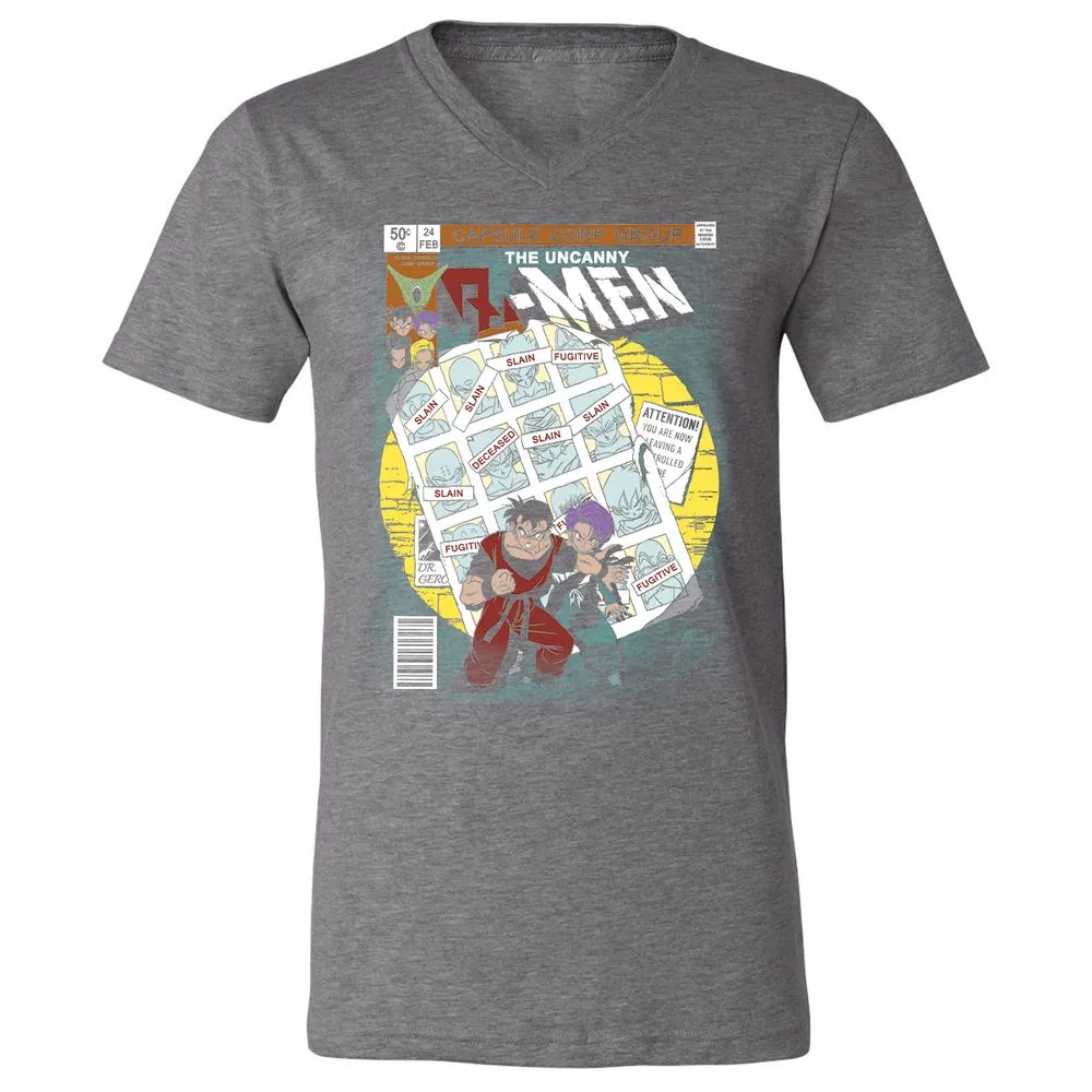 Unisex V-Neck T-Shirt - 7YNADEEL - Deep Heather - 13