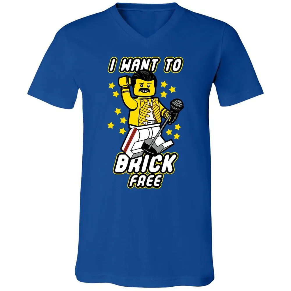 Unisex V-Neck T-Shirt - N4878JZB - True Royal - 4