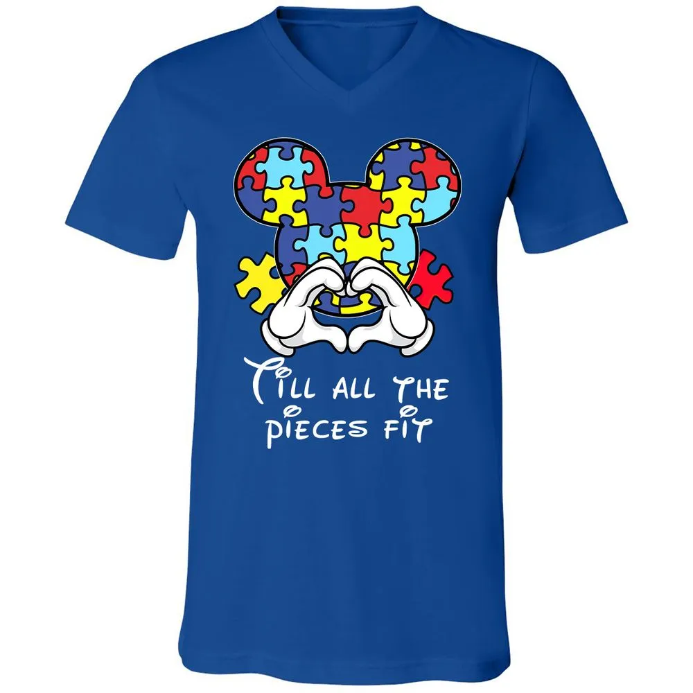 Unisex V-Neck T-Shirt - 358P94P9 - True Royal - 4