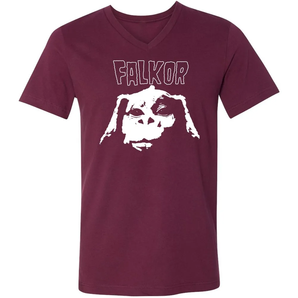 Unisex V-Neck T-Shirt - K616N8QG - Maroon - 6