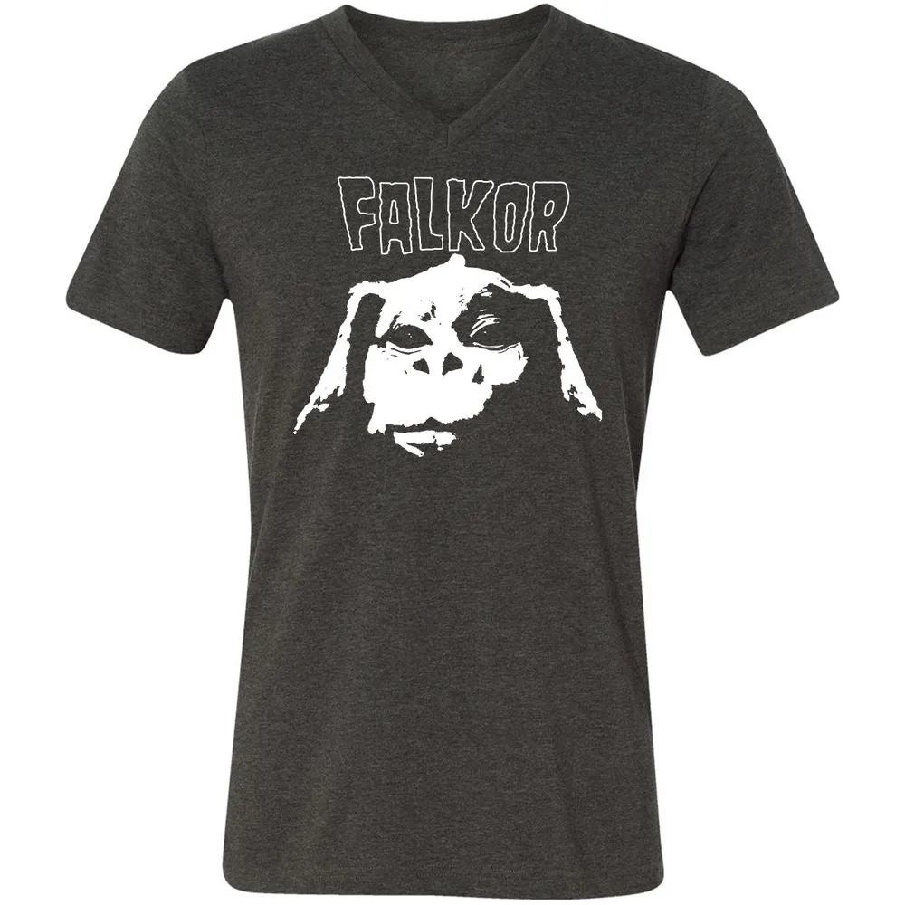 Unisex V-Neck T-Shirt - K616N8QG - Dark Grey Heather - 8