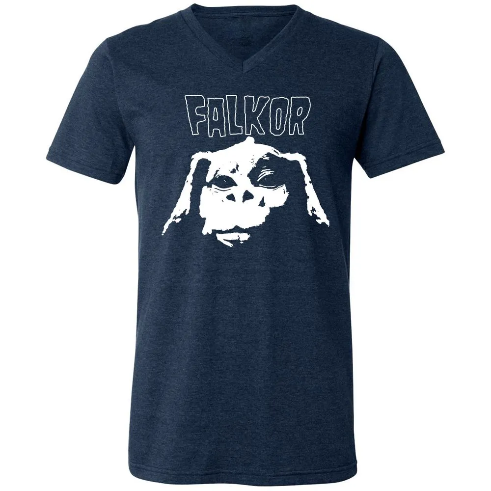 Unisex V-Neck T-Shirt - K616N8QG - Heather Navy - 15