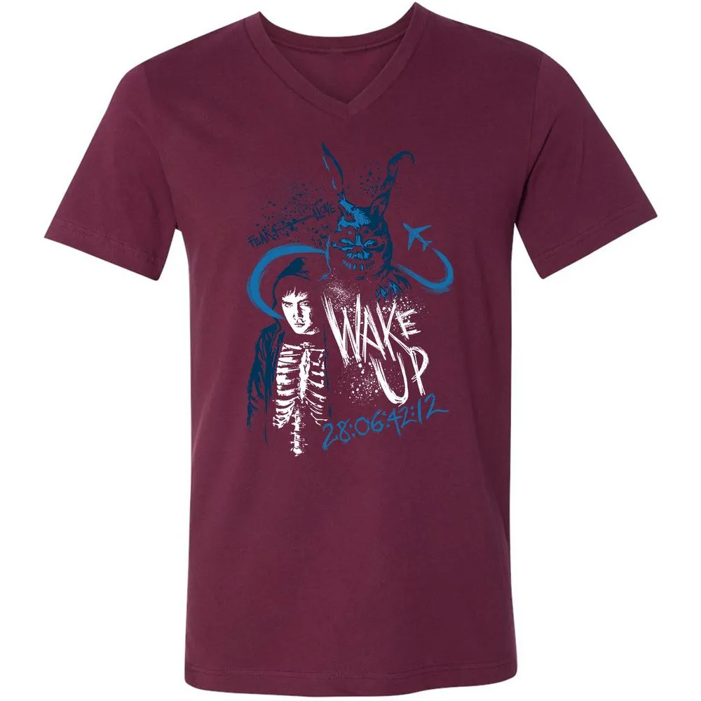 Unisex V-Neck T-Shirt - SB3LH27K - Maroon - 6
