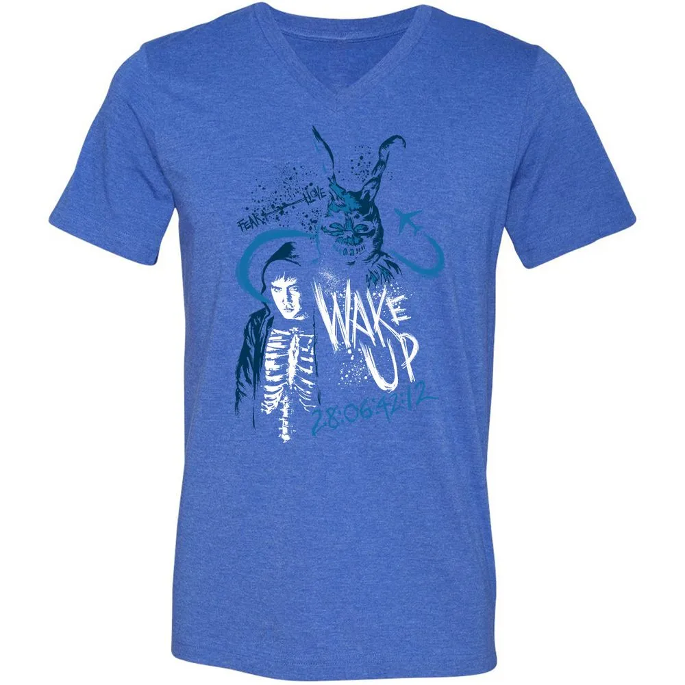 Unisex V-Neck T-Shirt - SB3LH27K - Heather True Royal - 14