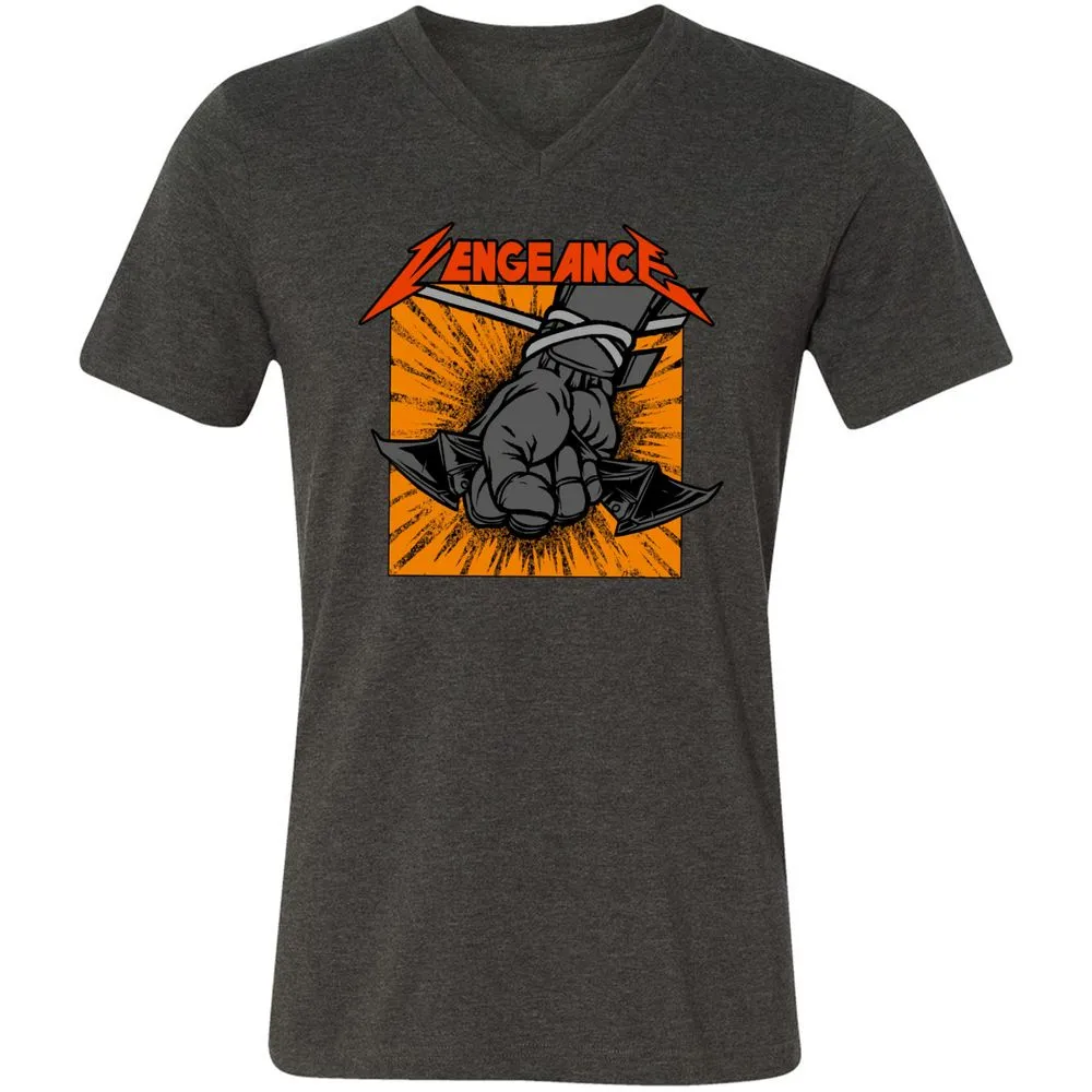 Unisex V-Neck T-Shirt - 2LTDYQWC - Dark Grey Heather - 8