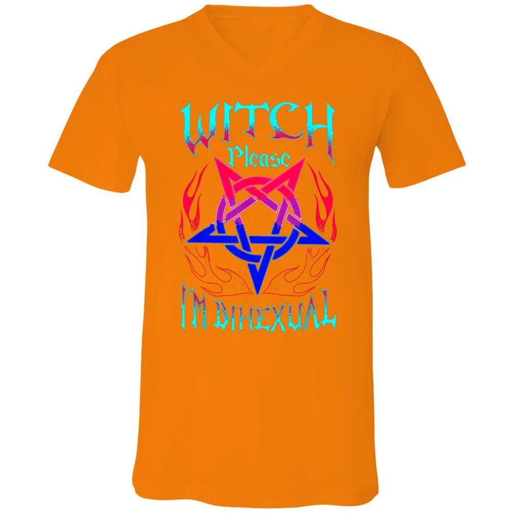 Unisex V-Neck T-Shirt - FRX93FB3 - Orange - 11