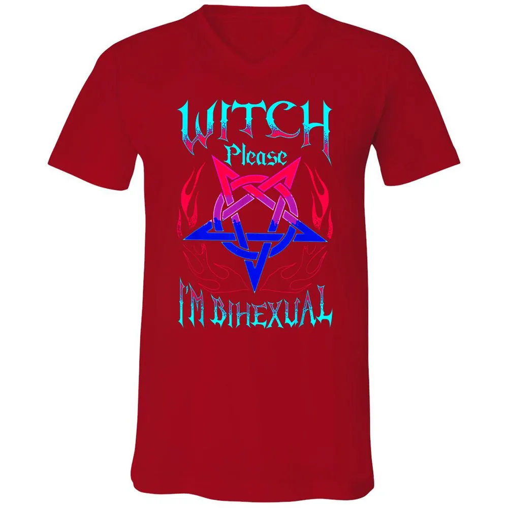 Unisex V-Neck T-Shirt - FRX93FB3 - Red - 3
