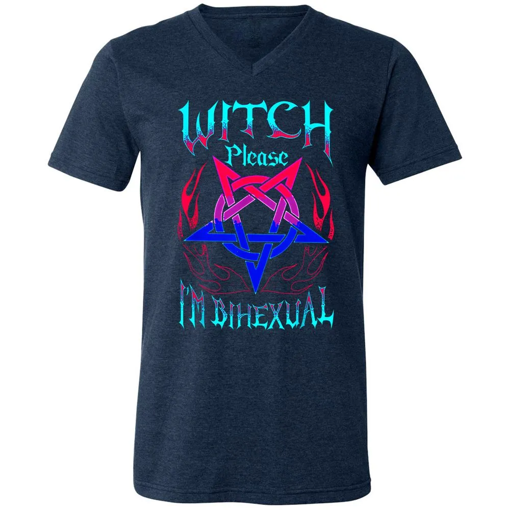 Unisex V-Neck T-Shirt - FRX93FB3 - Heather Navy - 15