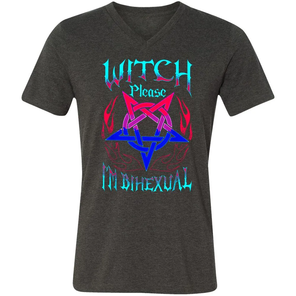 Unisex V-Neck T-Shirt - FRX93FB3 - Dark Grey Heather - 8