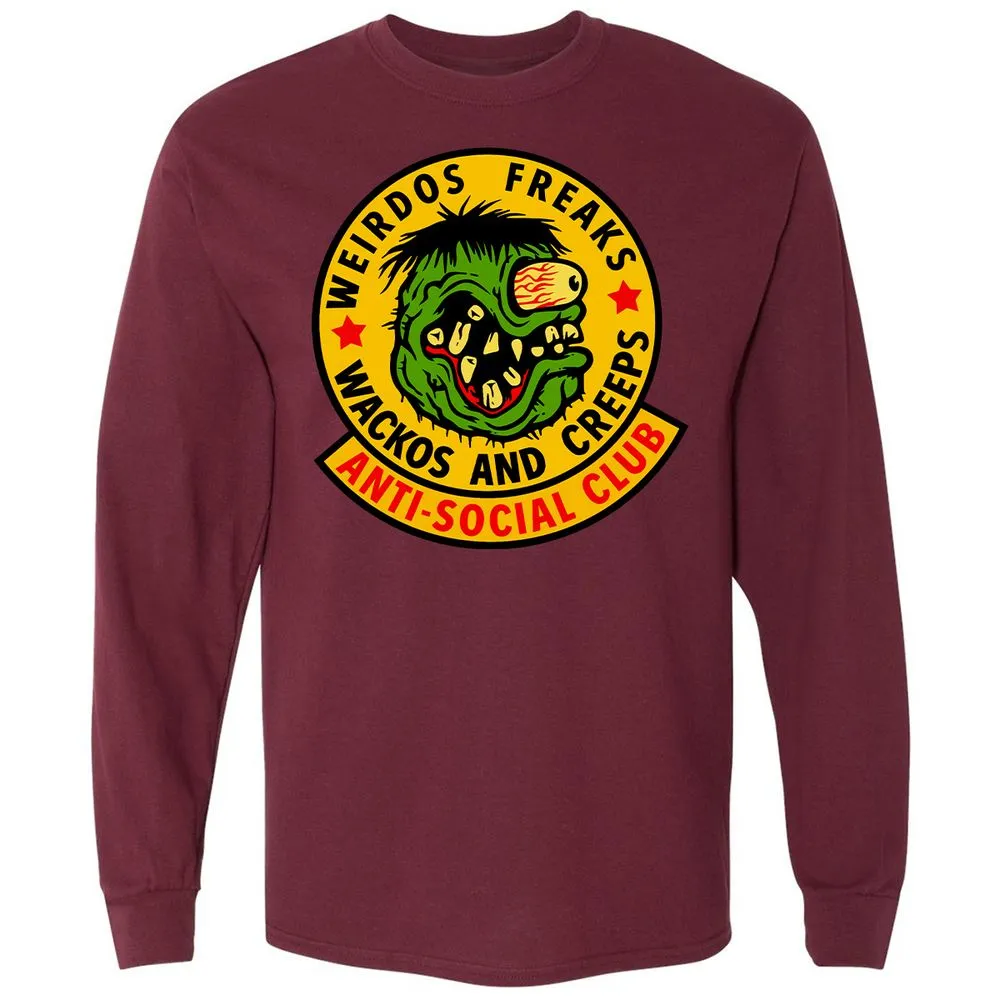 Long Sleeve T-Shirt - UY7PDVDP - Maroon - 11