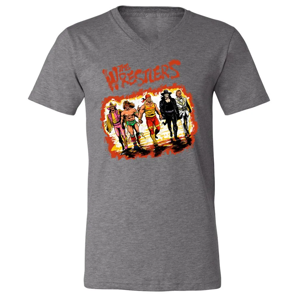 Unisex V-Neck T-Shirt - 2SWHU13X - Deep Heather - 13