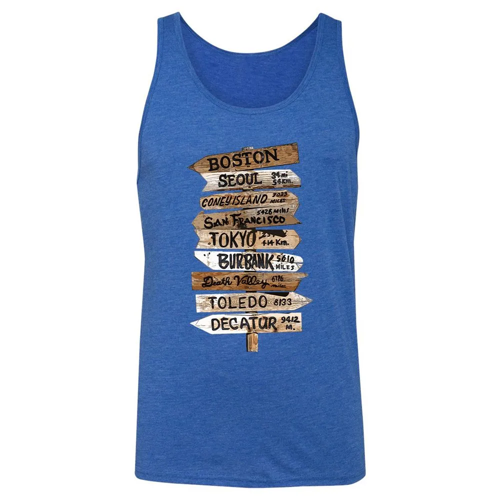Unisex Jersey Tank - HEQ2X5LN - True Royal Triblend - 12