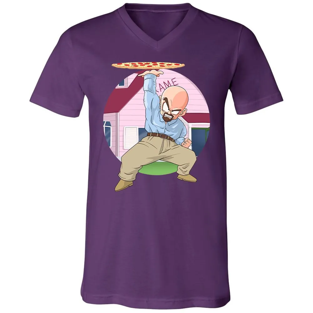Unisex V-Neck T-Shirt - Z32ADK3X - Team Purple - 9