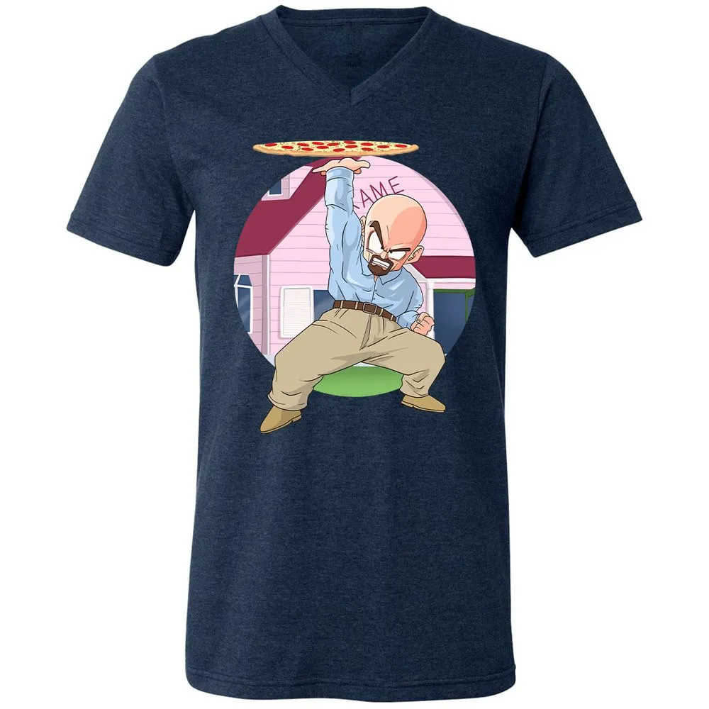 Unisex V-Neck T-Shirt - Z32ADK3X - Heather Navy - 15