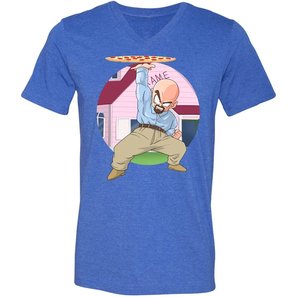 Unisex V-Neck T-Shirt - Z32ADK3X - Heather True Royal - 14