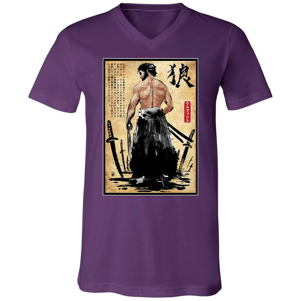 Unisex V-Neck T-Shirt - F78XUM95 - Team Purple - 9