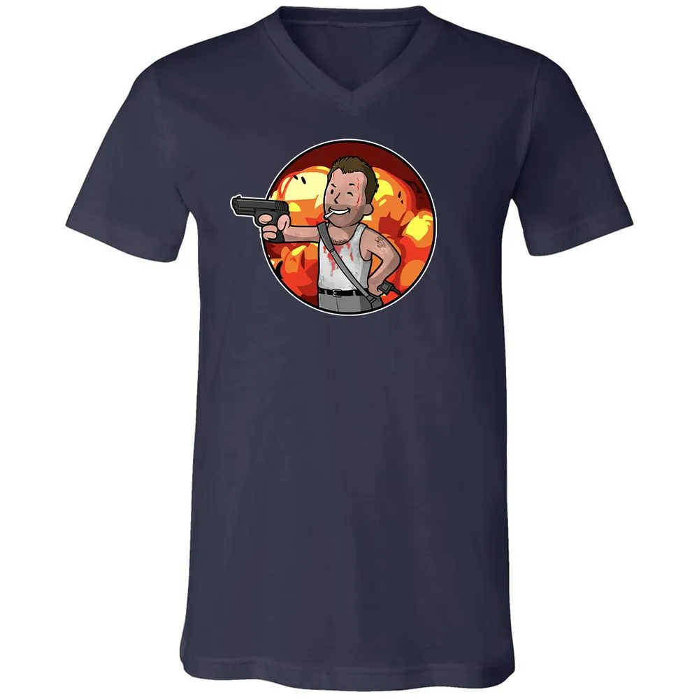 Unisex V-Neck T-Shirt - 2VNH7H7V - Navy - 2