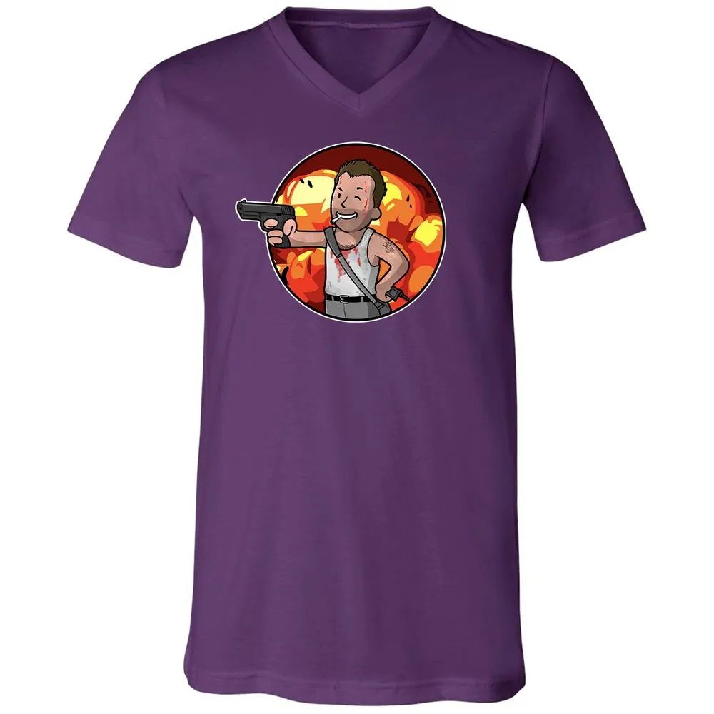 Unisex V-Neck T-Shirt - 2VNH7H7V - Team Purple - 9
