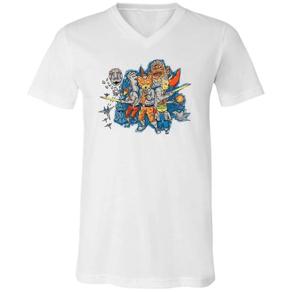 Unisex V-Neck T-Shirt - WGW224UY - White - 5