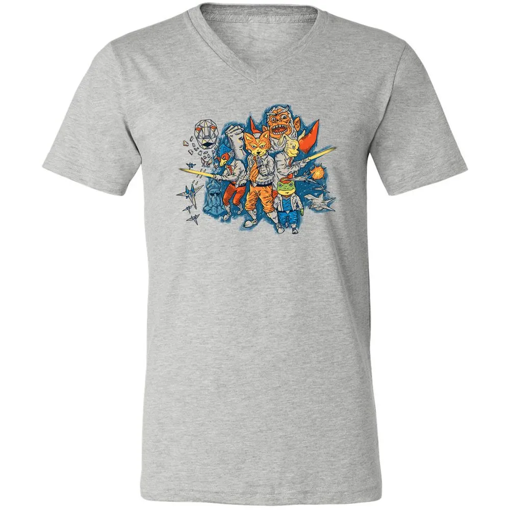 Unisex V-Neck T-Shirt - WGW224UY - Athletic Heather - 7