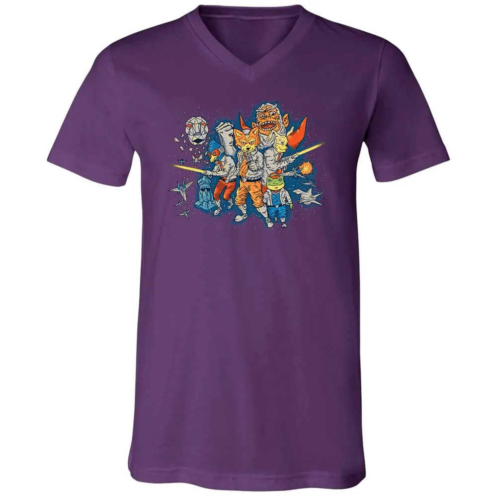 Unisex V-Neck T-Shirt - WGW224UY - Team Purple - 9