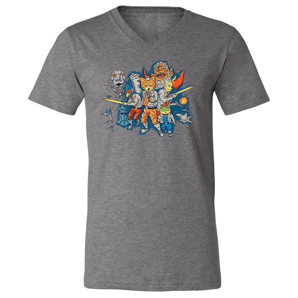 Unisex V-Neck T-Shirt - WGW224UY - Deep Heather - 13