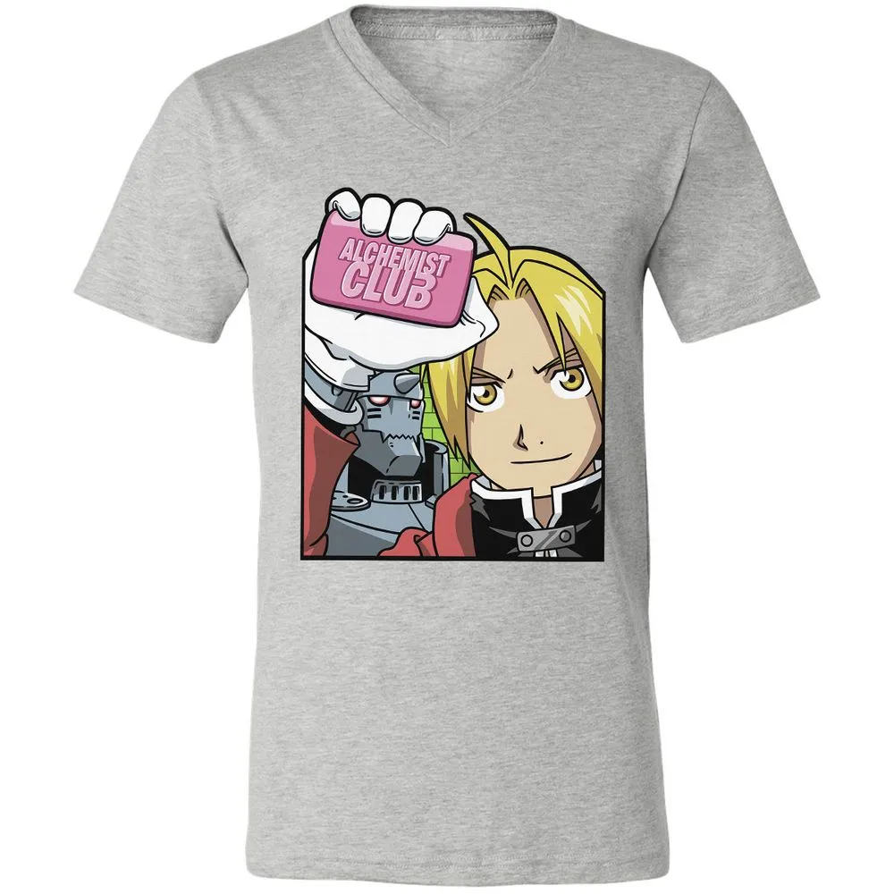 Unisex V-Neck T-Shirt - HPTSQ48R - Athletic Heather - 7