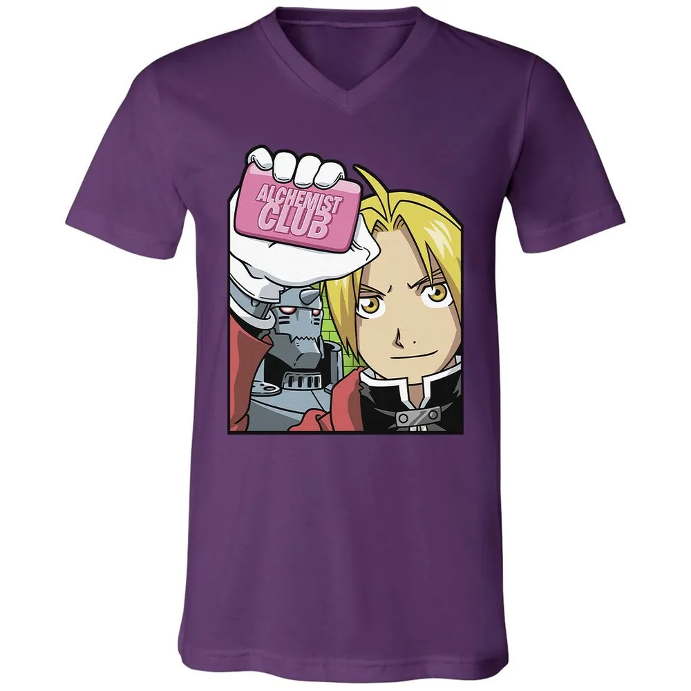 Unisex V-Neck T-Shirt - HPTSQ48R - Team Purple - 9