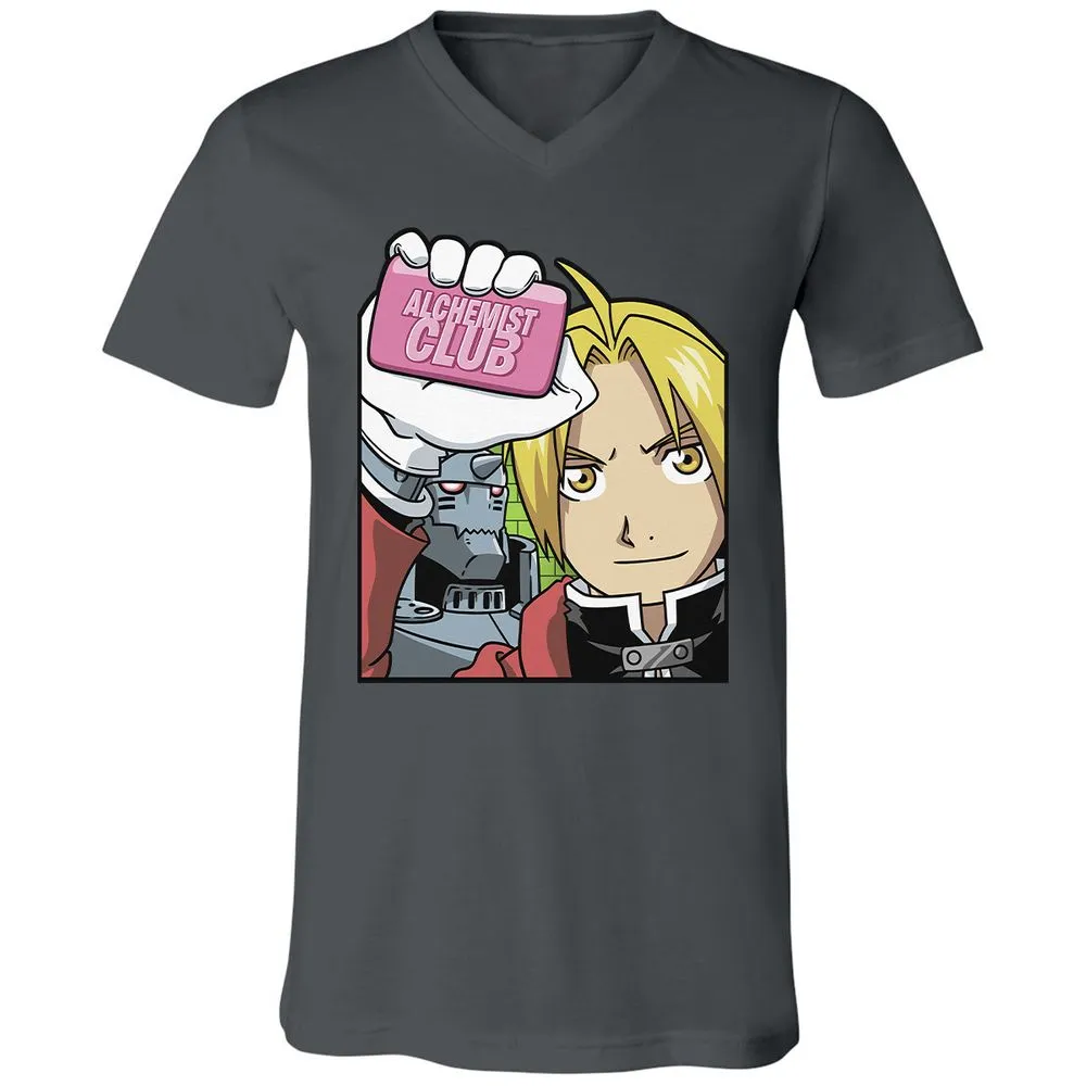 Unisex V-Neck T-Shirt - HPTSQ48R - Asphalt - 12