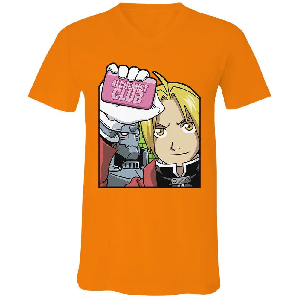 Unisex V-Neck T-Shirt - HPTSQ48R - Orange - 11