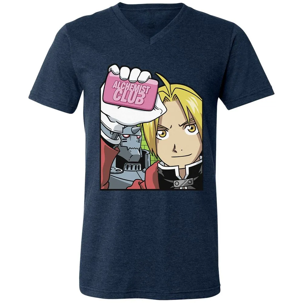 Unisex V-Neck T-Shirt - HPTSQ48R - Heather Navy - 15