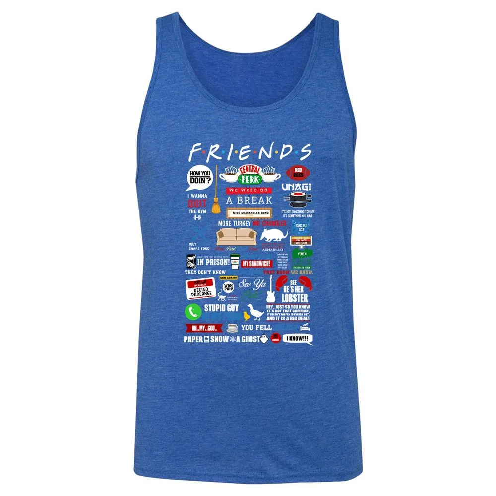 Unisex Jersey Tank - 1M29862G - True Royal Triblend - 12