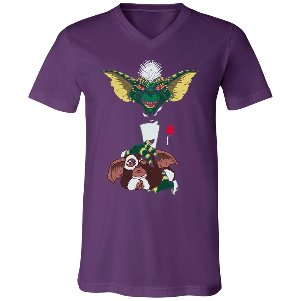 Unisex V-Neck T-Shirt - RVVGQD4S - Team Purple - 9