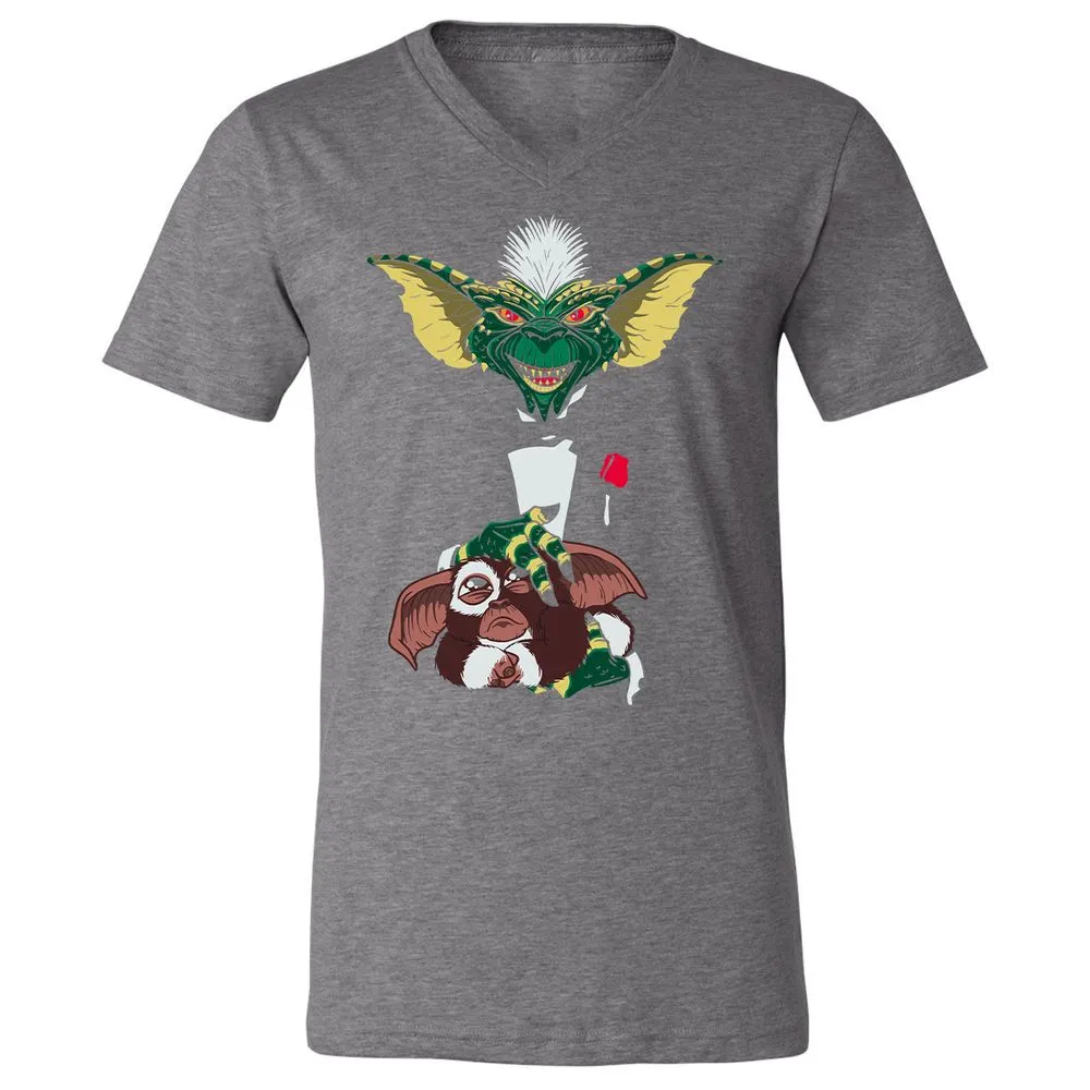 Unisex V-Neck T-Shirt - RVVGQD4S - Deep Heather - 13