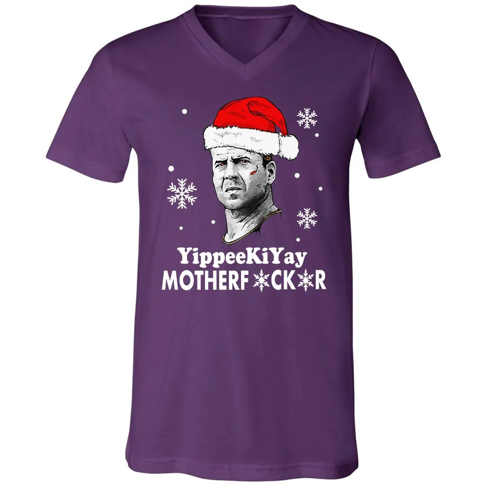 Unisex V-Neck T-Shirt - KFR82TCD - Team Purple - 9