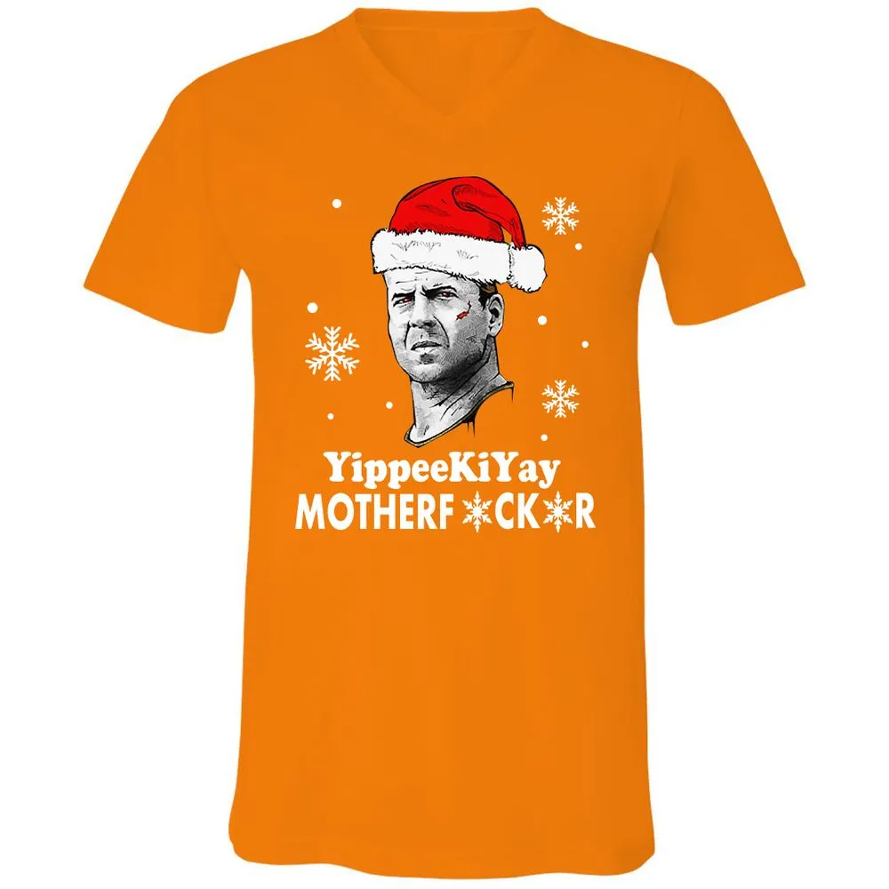 Unisex V-Neck T-Shirt - KFR82TCD - Orange - 11