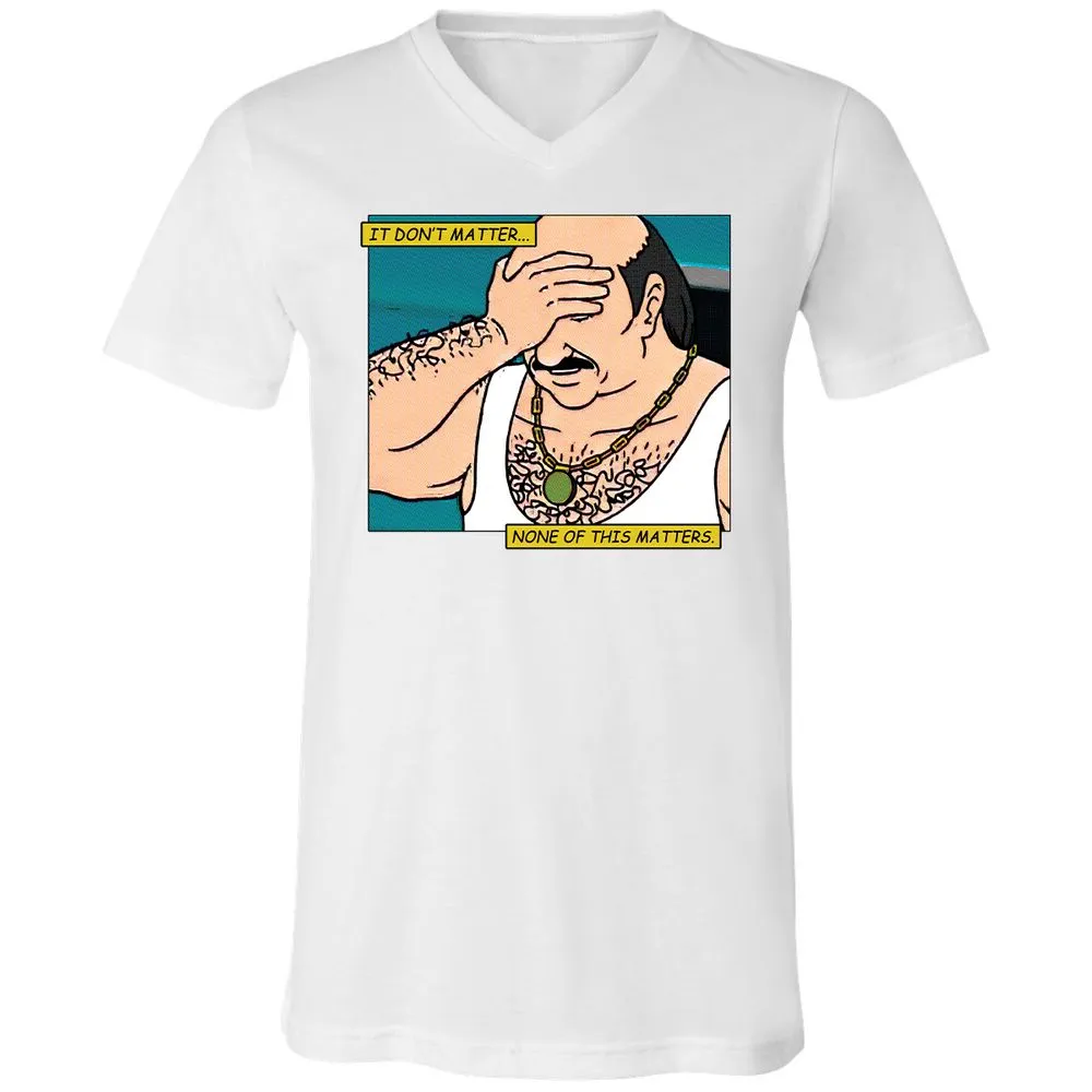 Unisex V-Neck T-Shirt - T9ZCHEDZ - White - 5