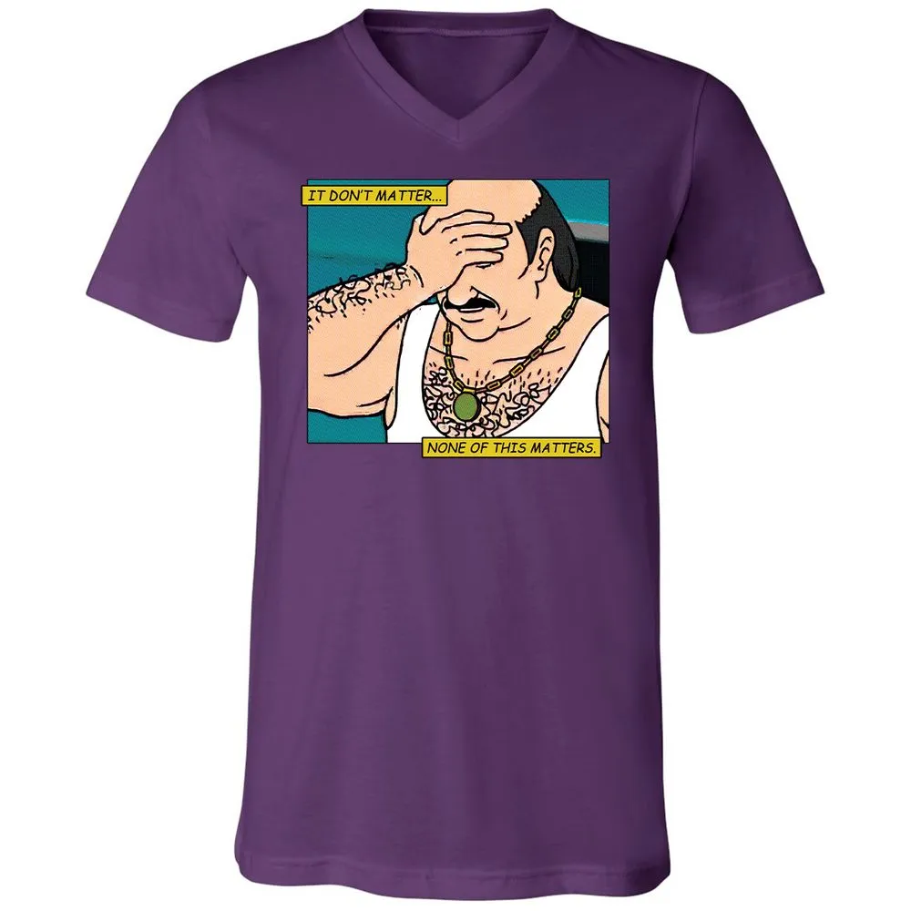 Unisex V-Neck T-Shirt - T9ZCHEDZ - Team Purple - 9