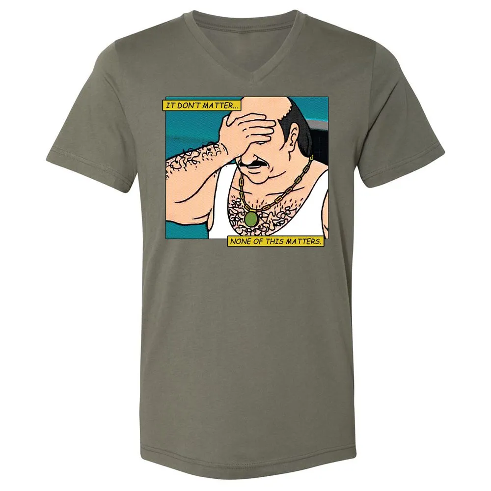 Unisex V-Neck T-Shirt - T9ZCHEDZ - Military Green - 10