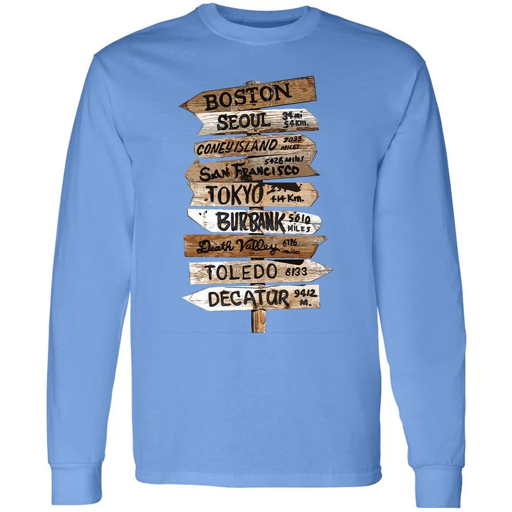 Long Sleeve T-Shirt - X736DFTP - Carolina Blue - 12