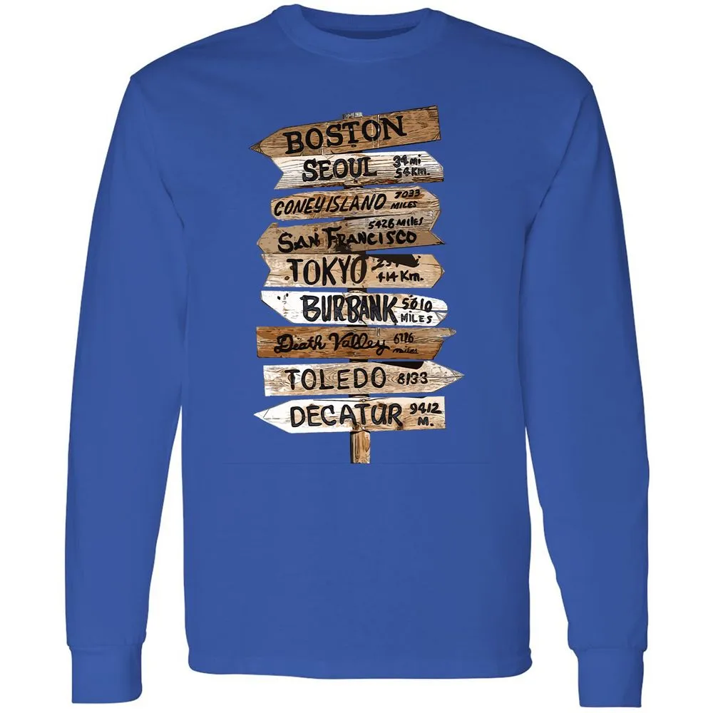 Long Sleeve T-Shirt - X736DFTP - Royal - 8
