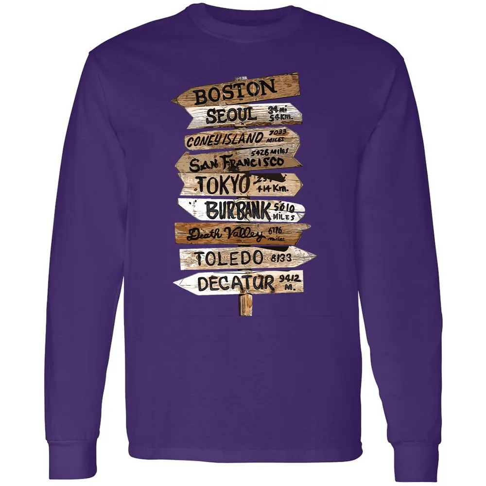 Long Sleeve T-Shirt - X736DFTP - Purple - 13