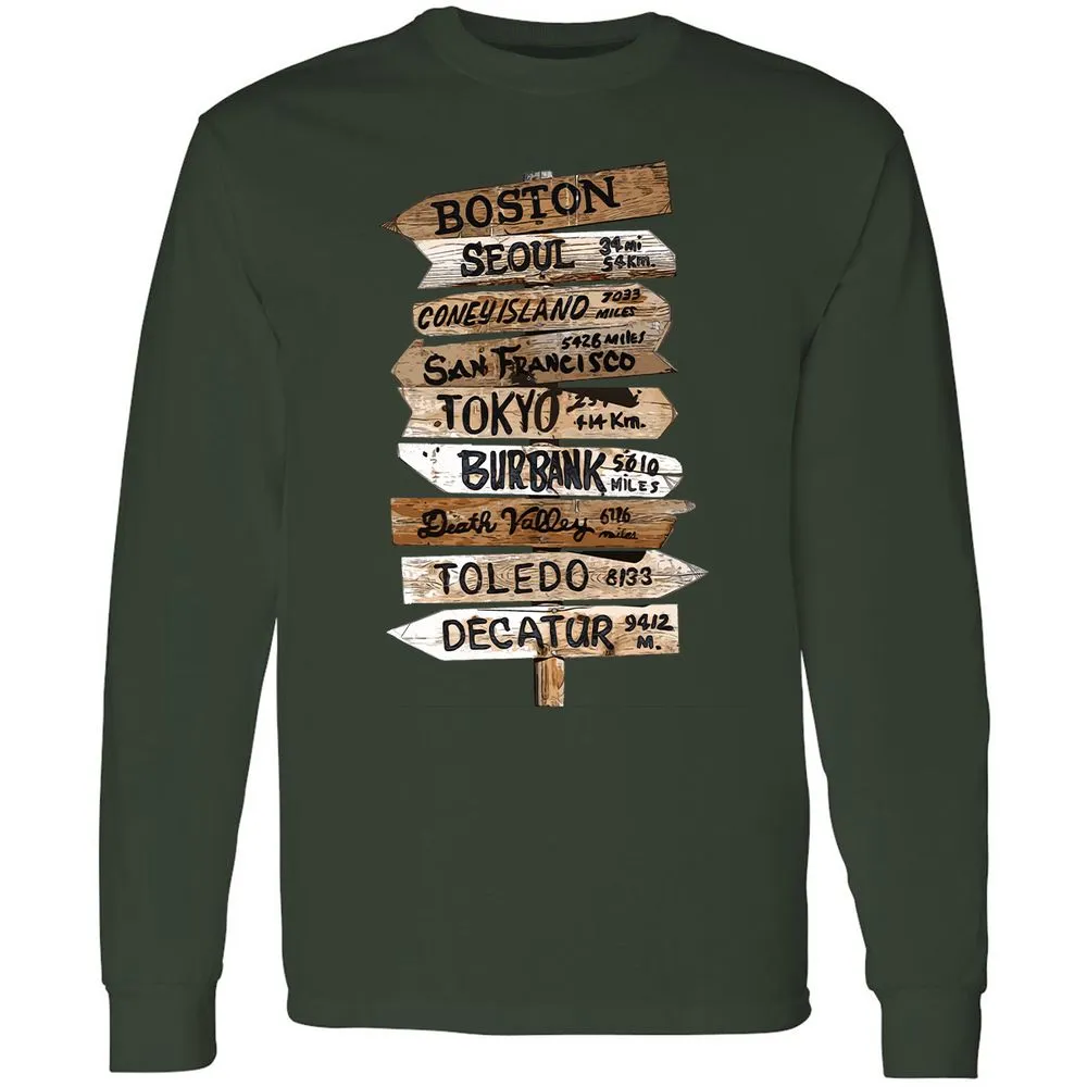 Long Sleeve T-Shirt - X736DFTP - Forest Green - 4
