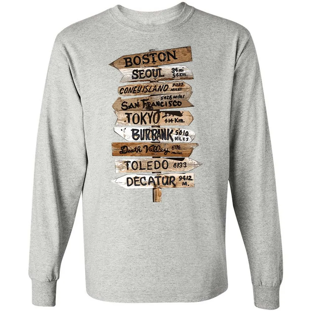 Long Sleeve T-Shirt - X736DFTP - Ash - 7