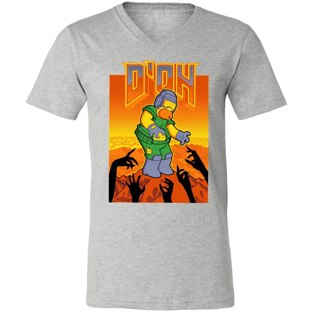 Unisex V-Neck T-Shirt - RQKPZATB - Athletic Heather - 7