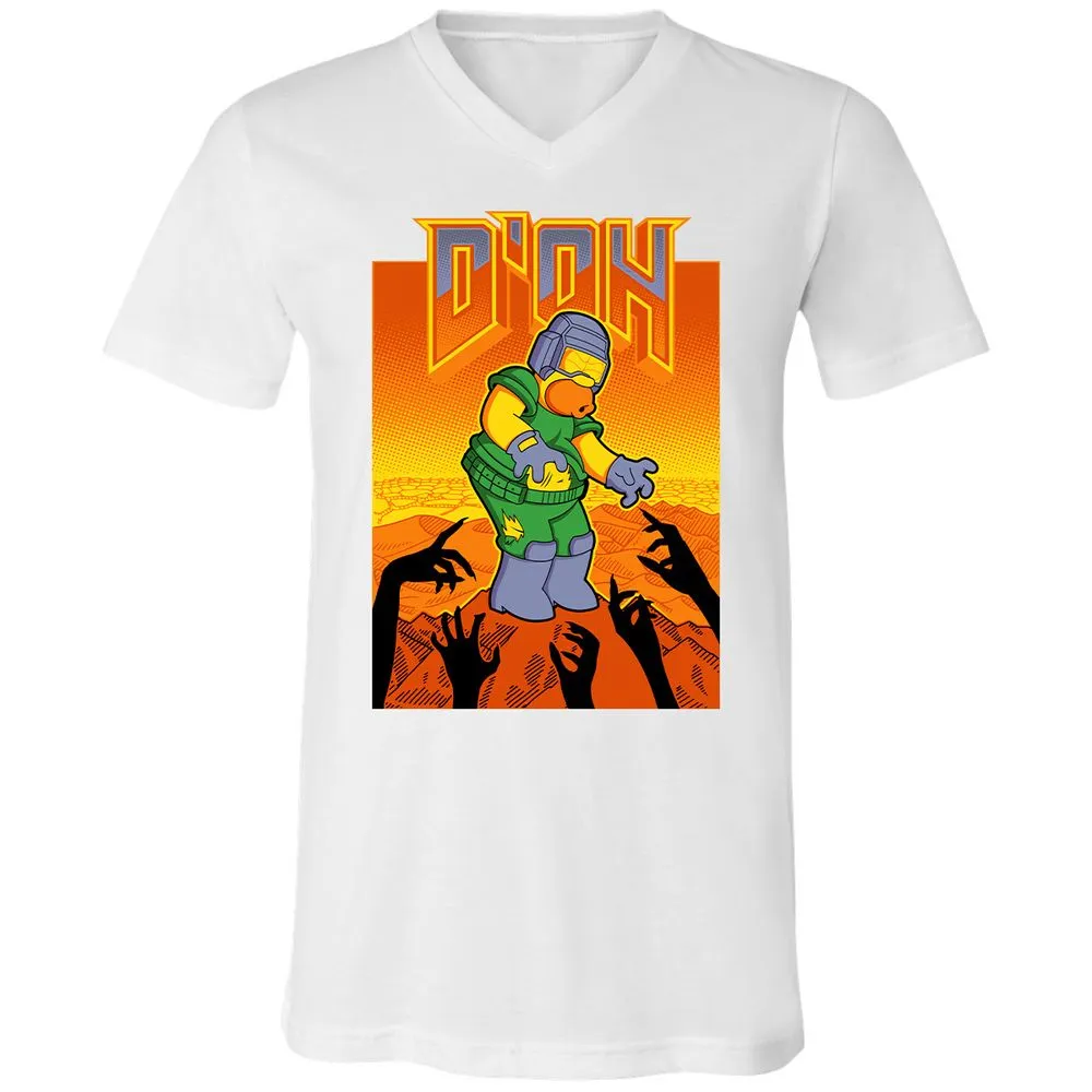 Unisex V-Neck T-Shirt - RQKPZATB - White - 5